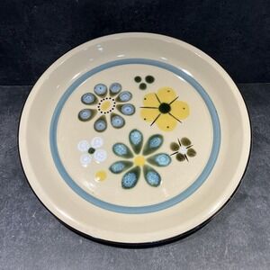 Stoneware  12" Platter Chop Plate Fashion Manor Anemone Japan Vintage MCM